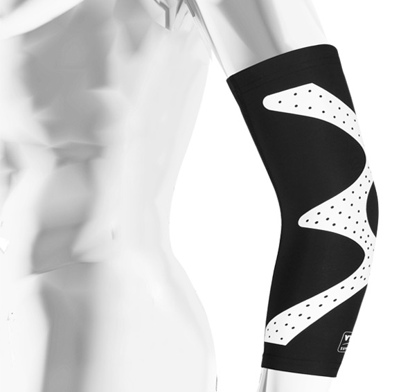 ELBOW SLEEVE /DUAL COMPRESSION /LYCRA® /SILICONE PRINTING